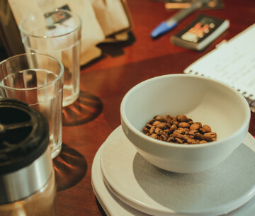 Café em grãos selecionados